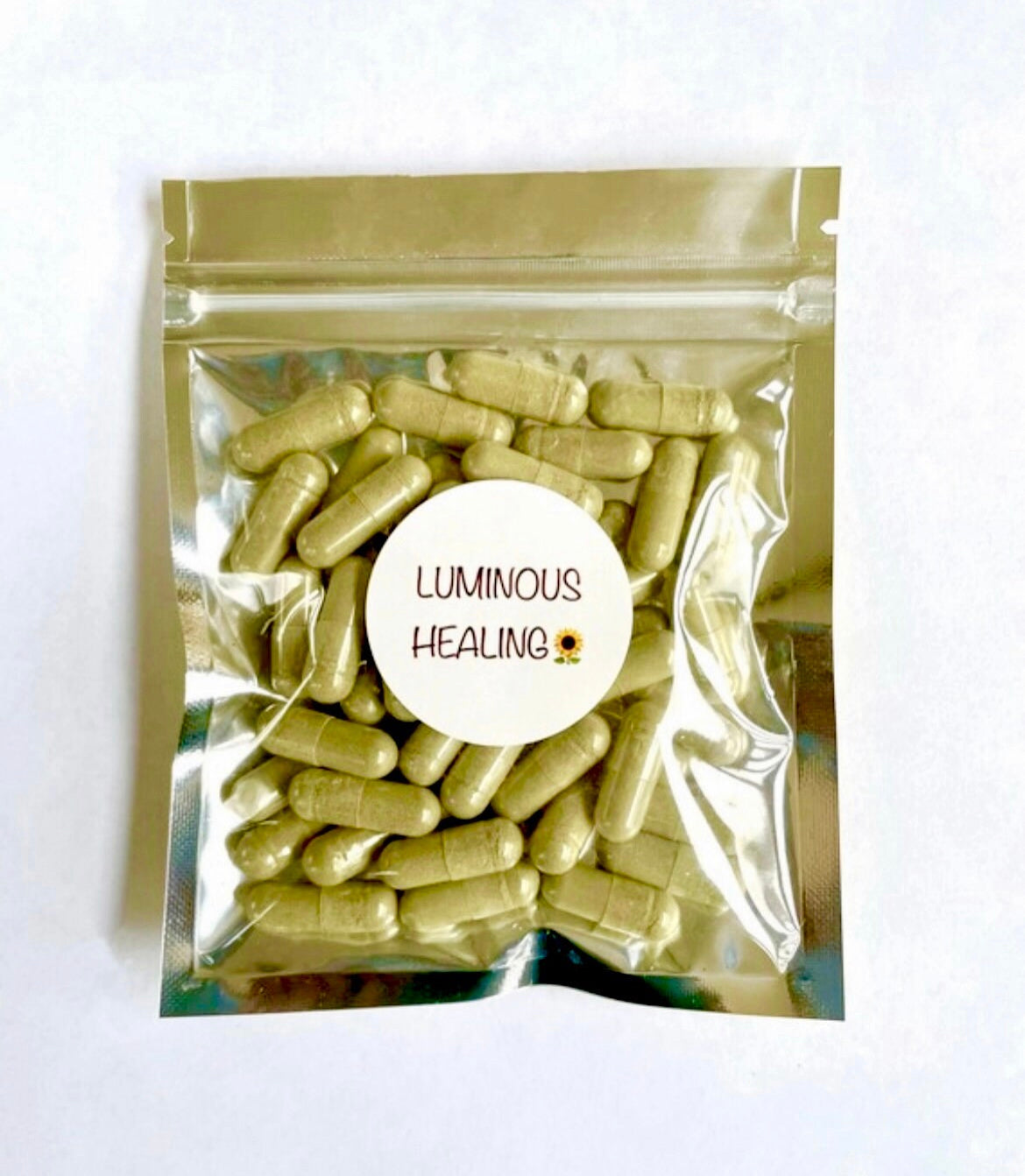 Barley Grass Capsules 500 mg >> 100 vegetarian capsules - Luminous Healing Herbs