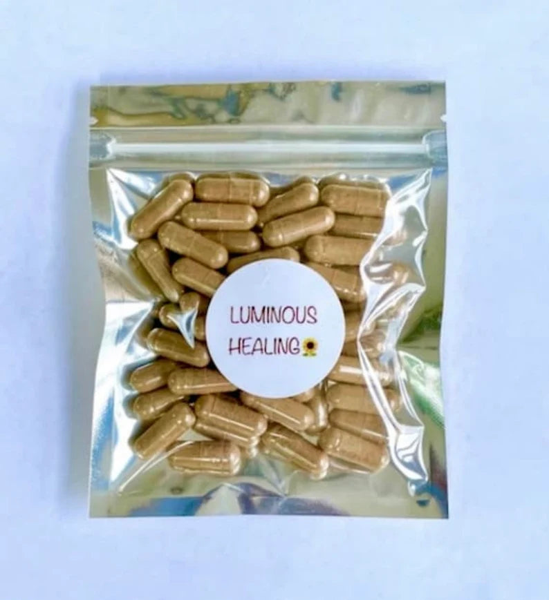 Horny Goat Capsules 500 mg >> 100 vegetarian capsules - Luminous Healing Herbs