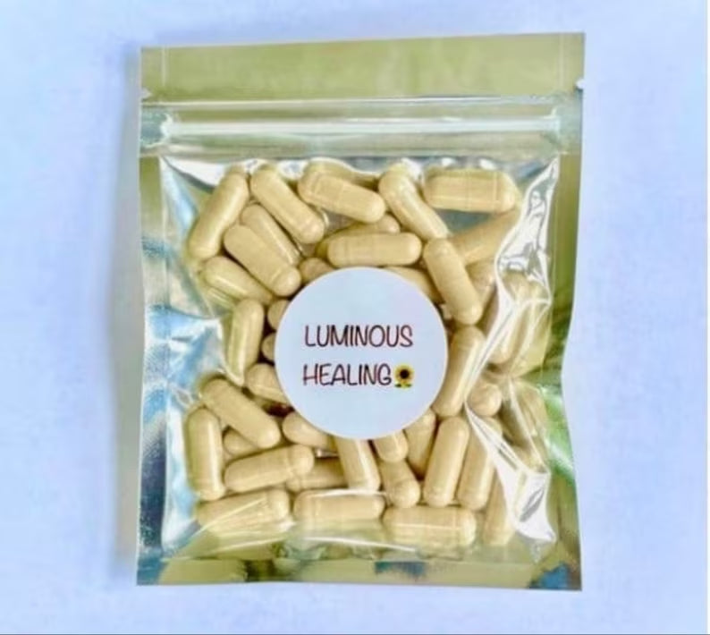 Organic Haritaki Capsules 500 mg >> 100 vegetarian capsules - Luminous Healing Herbs