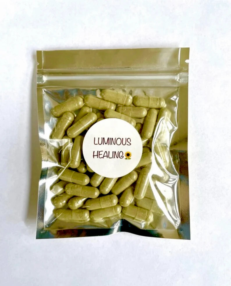 Oregano (Mexican) Capsules 500 mg >>100 vegetarian capsules - Luminous Healing Herbs