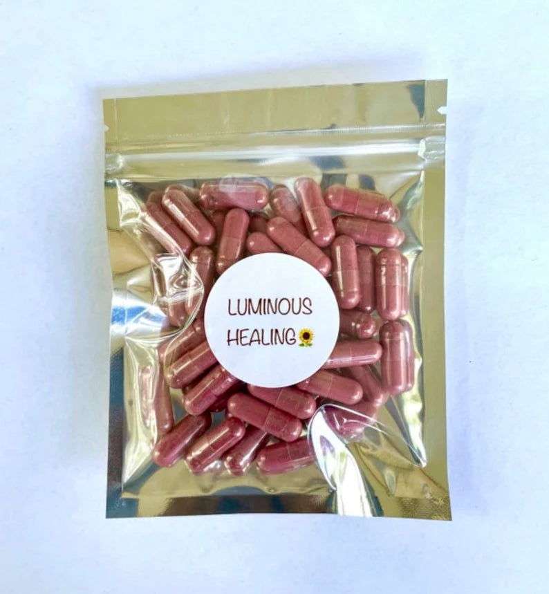 Organic Beetroot Capsules 500 mg >>100 vegetarian capsules - Luminous Healing Herbs