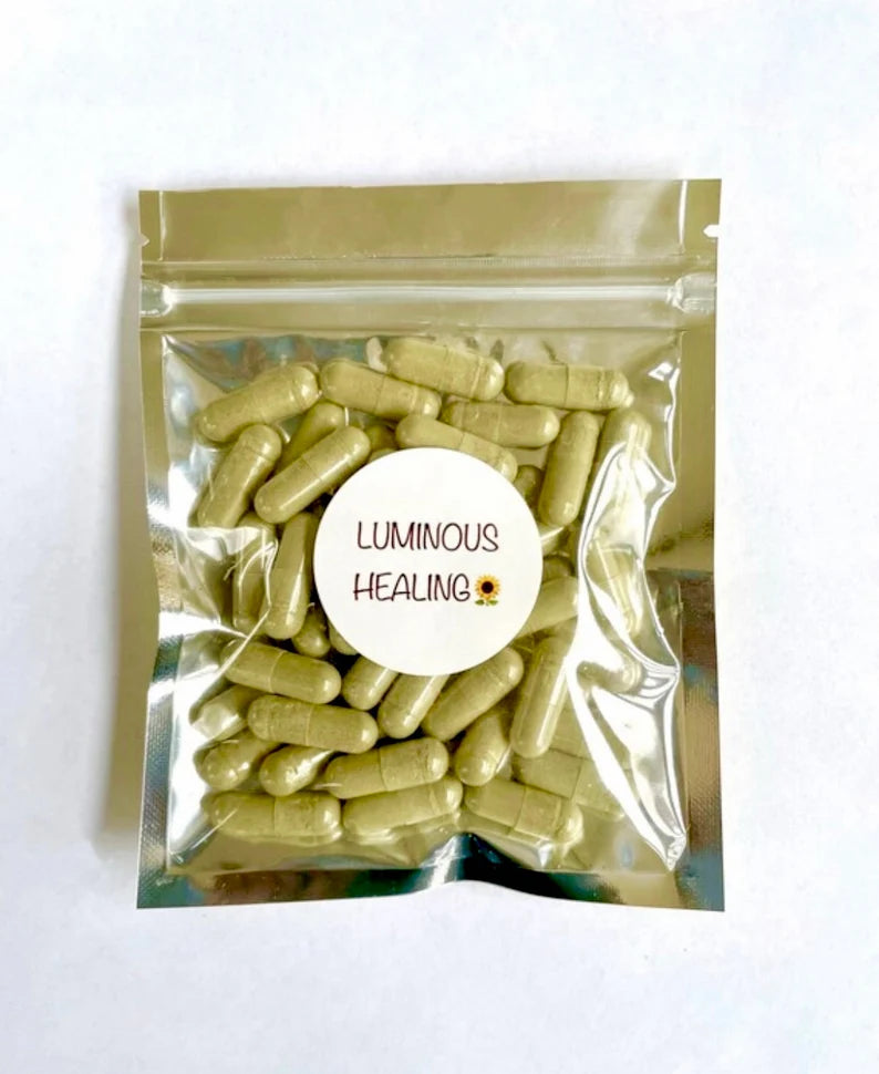 Thyme Capsules 500 mg >> 100 vegetarian capsules - Luminous Healing Herbs